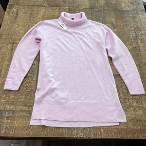 Ann Taylor Pink Long Sweater lightweight 100% Cashmere XXS